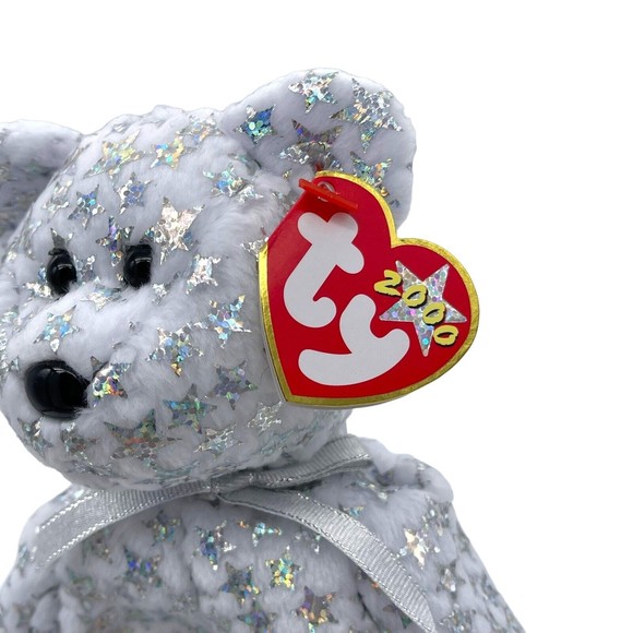TY Beanie Baby Babies 2000 THE BEGINNING the Bear Stars Sparkles RETIRED Vintage - Picture 5 of 10